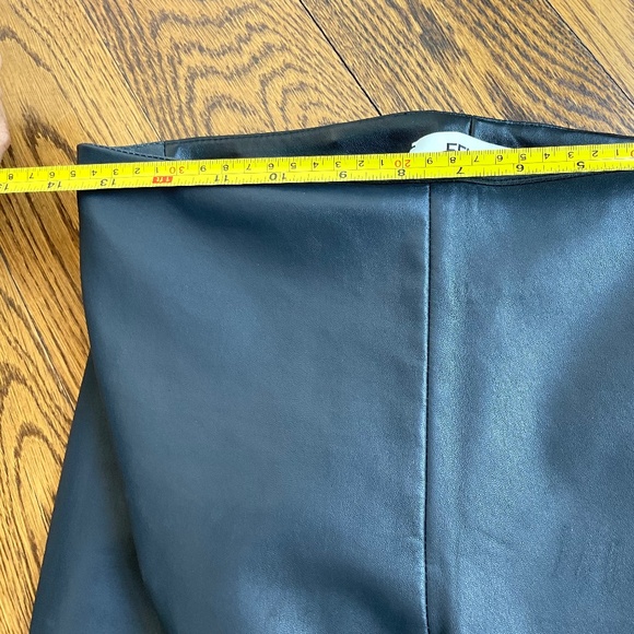 Fendi straight leg Black & Blue leather pants - Picture 6 of 9